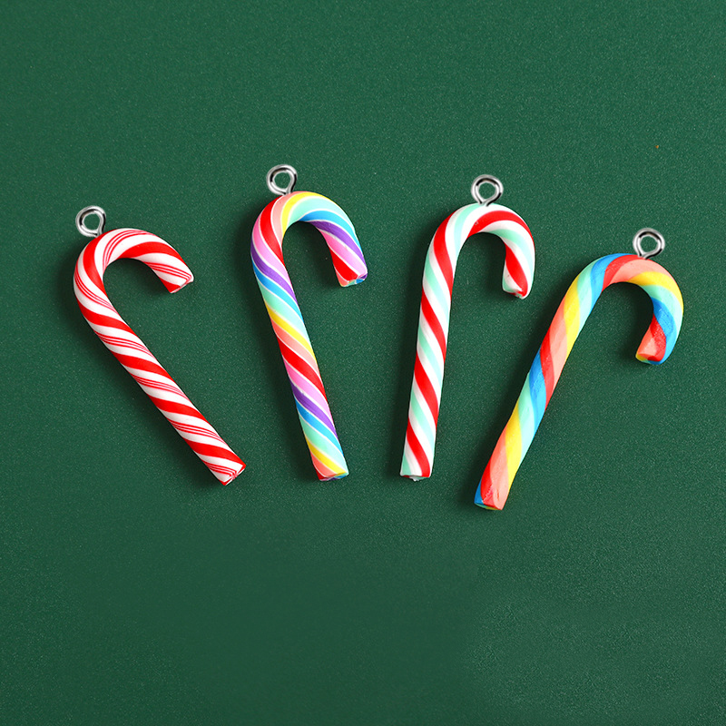 Jewelry Making In Clay - 10pcs Cute Clay Christmas Pendants Charms