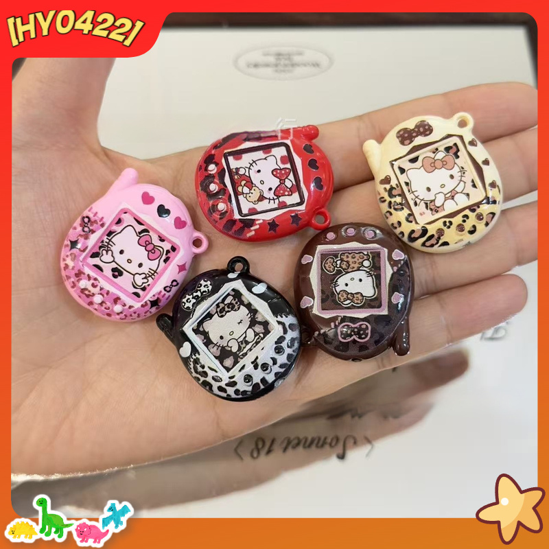 Jewelry Making Parts - Acrylic Cute Kt Cat Leopard Print