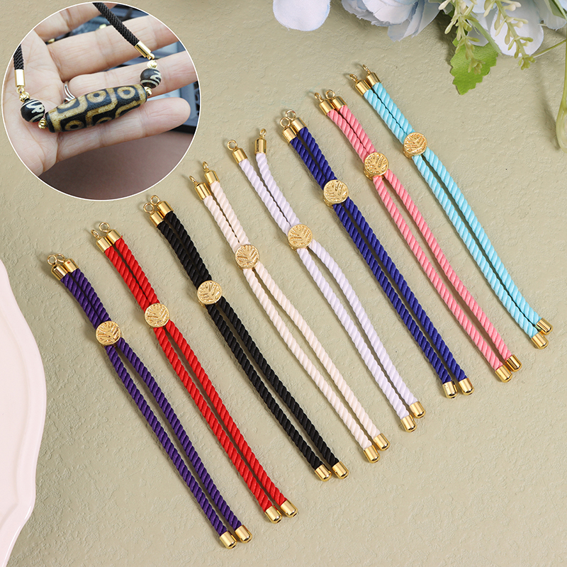 Jewelry Making In La - [HS][LA]5Pcs Nylon Twisted Cord Bracelet Ropes