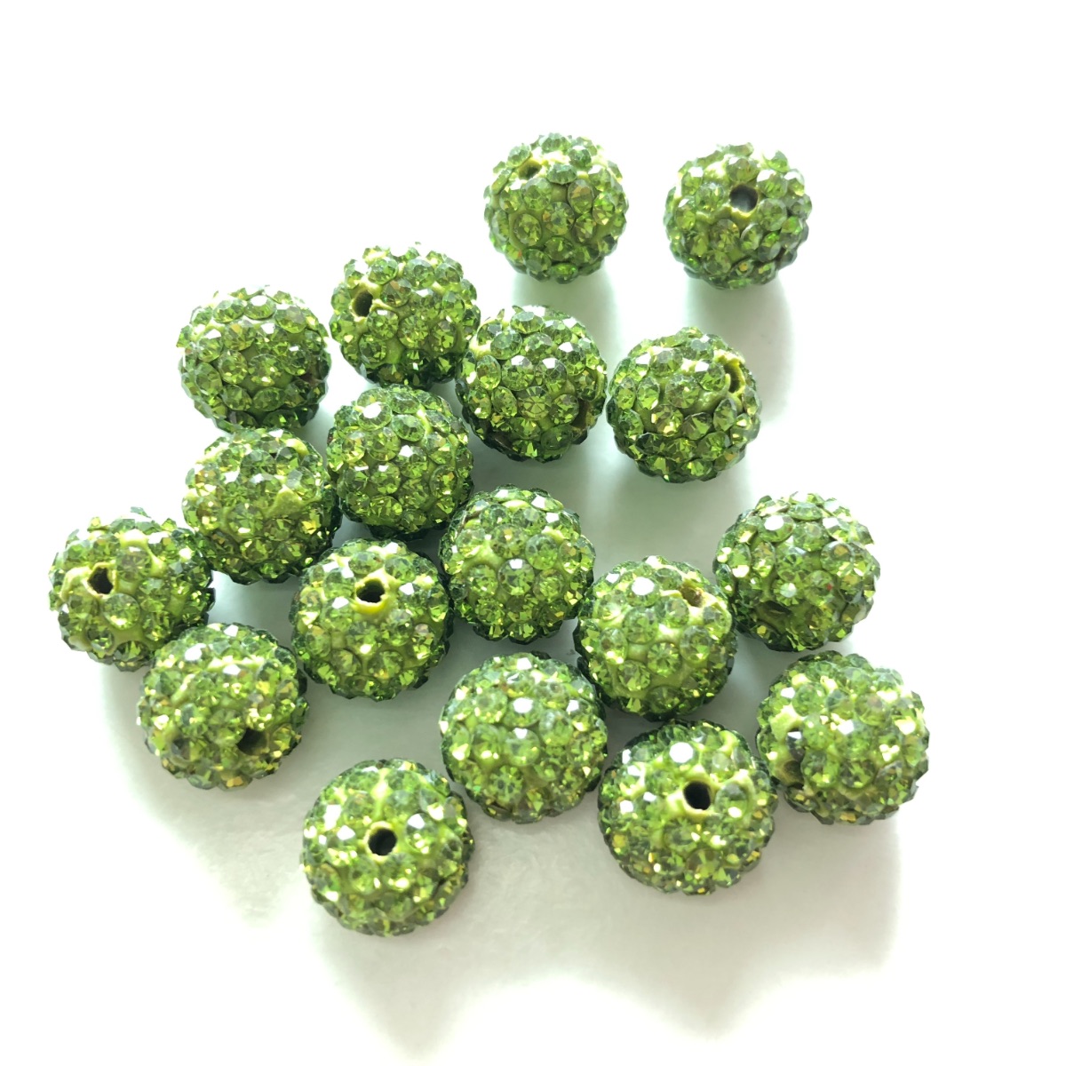 Jewelry Making In Clay - 50pcs 10mm High Quality Olive Green