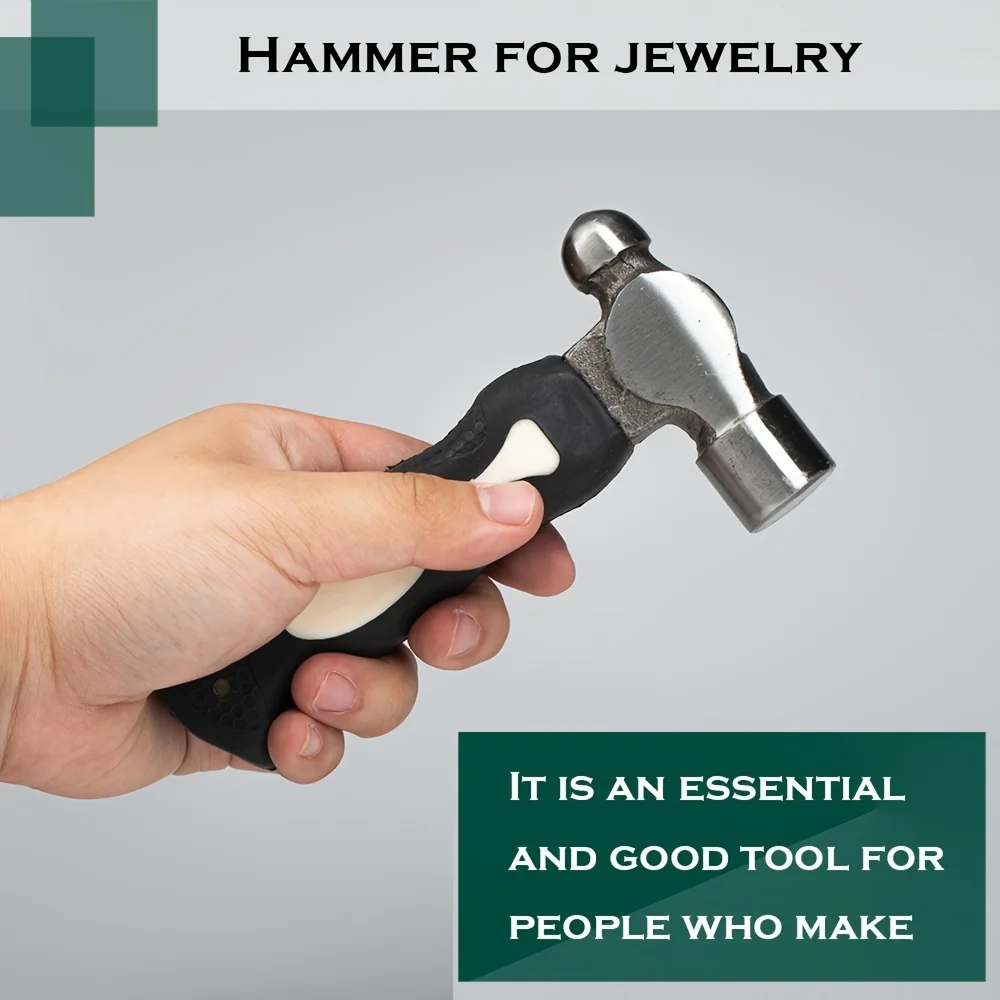 Black Steel Metal Stamping Ham - Jewelry Making Hammer avaliação e preço