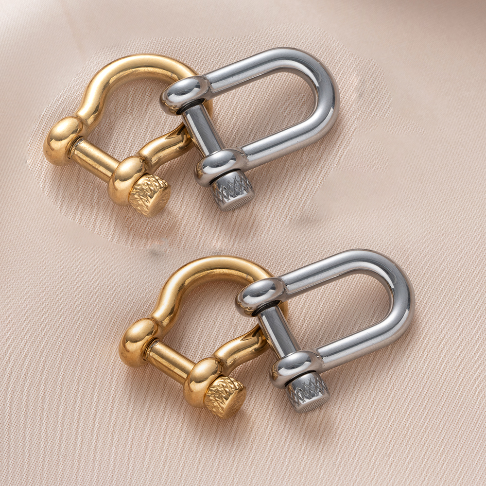 1pcs 304 Stainless Steel D-Rin - Jewelry Making Hardware avaliação e preço