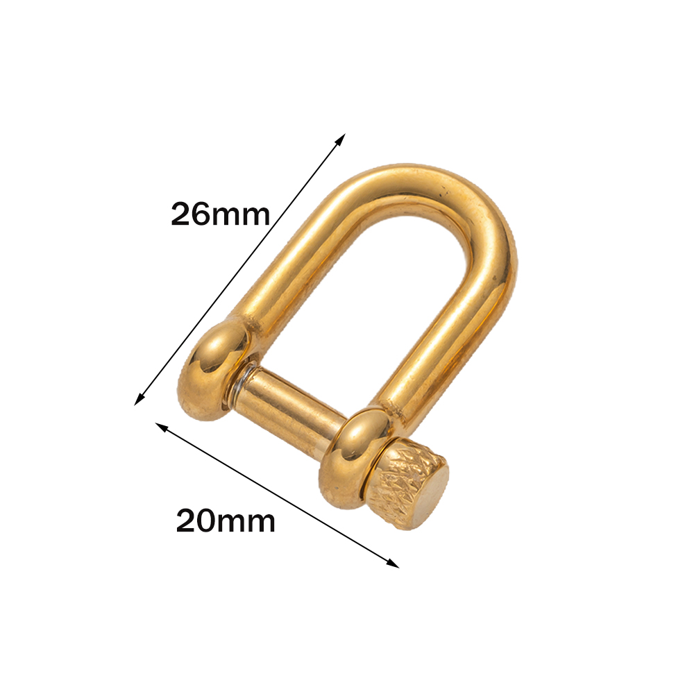 1pcs 304 Stainless Steel D-Rin - Jewelry Making Hardware avaliação e preço