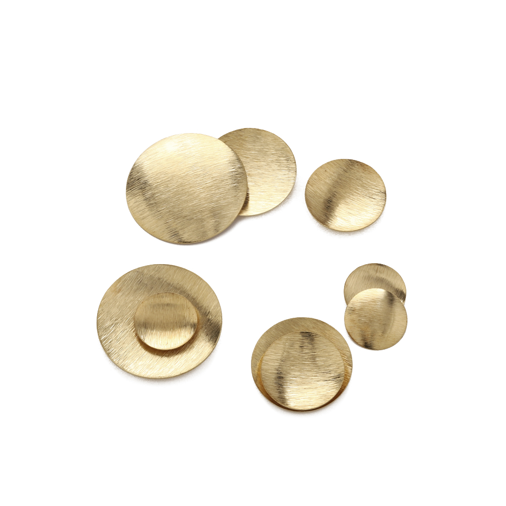 Raw Brass Brushed Round Convex - Jewelry Making Hammer avaliação e preço