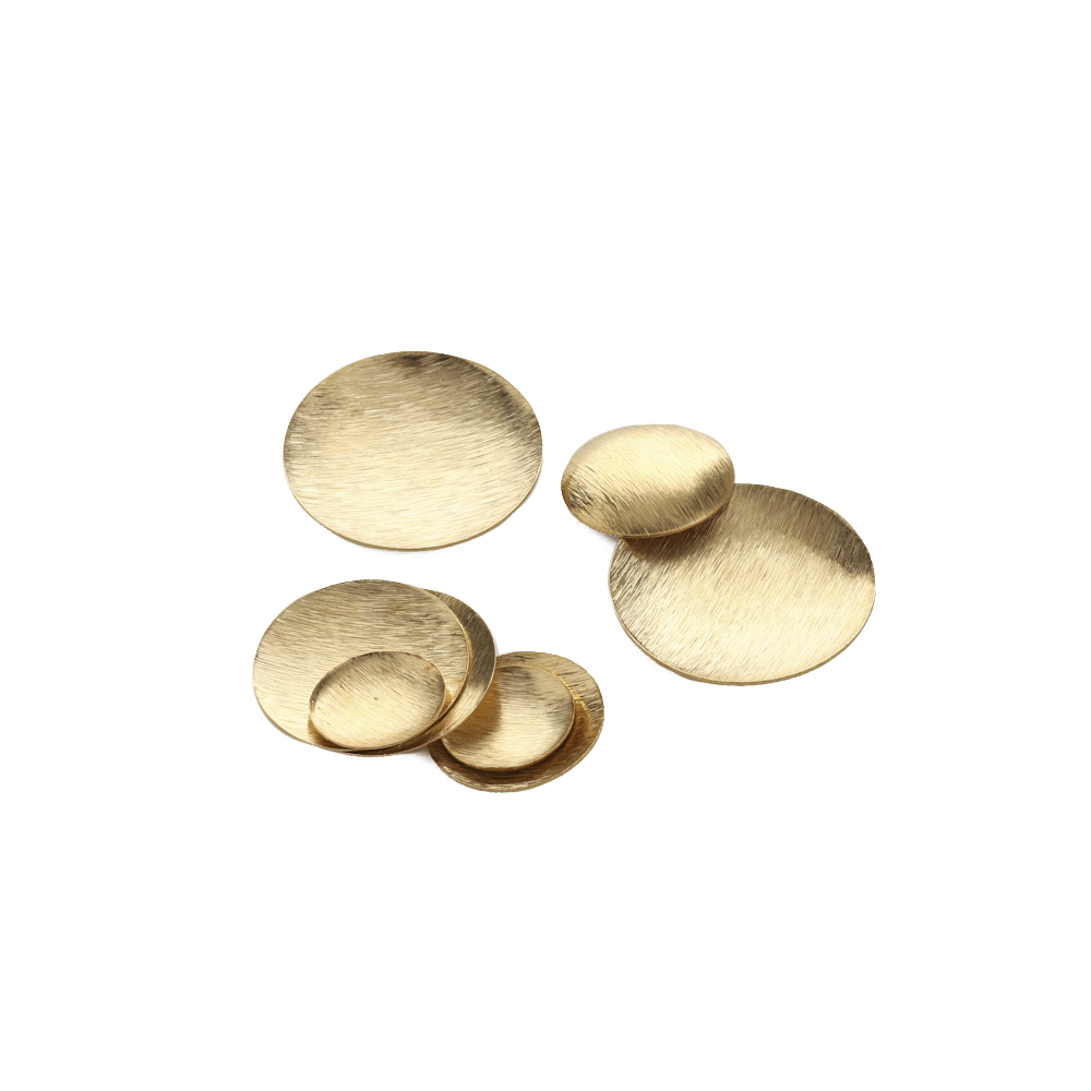 Raw Brass Brushed Round Convex - Jewelry Making Hammer avaliação e preço