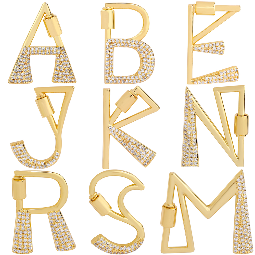 Juya 18K Gold Plated 26 Alphab - Jewelry Making Hardware avaliação e preço