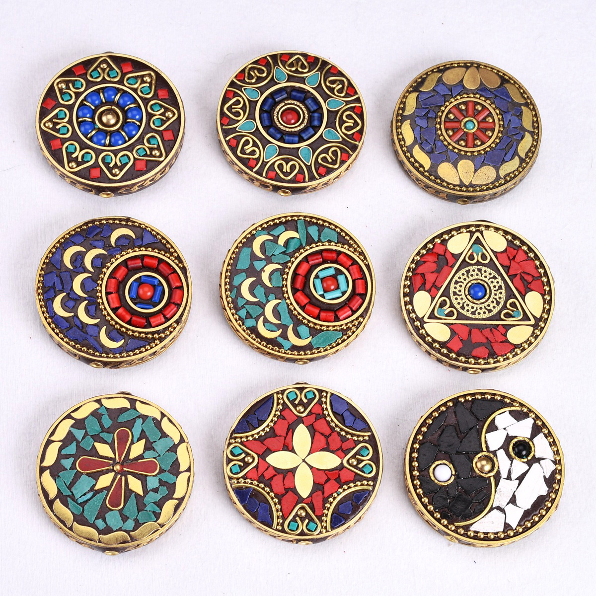 Nepalese Buddhist Handmade Fla - Jewelry Making In Clay avaliação e preço