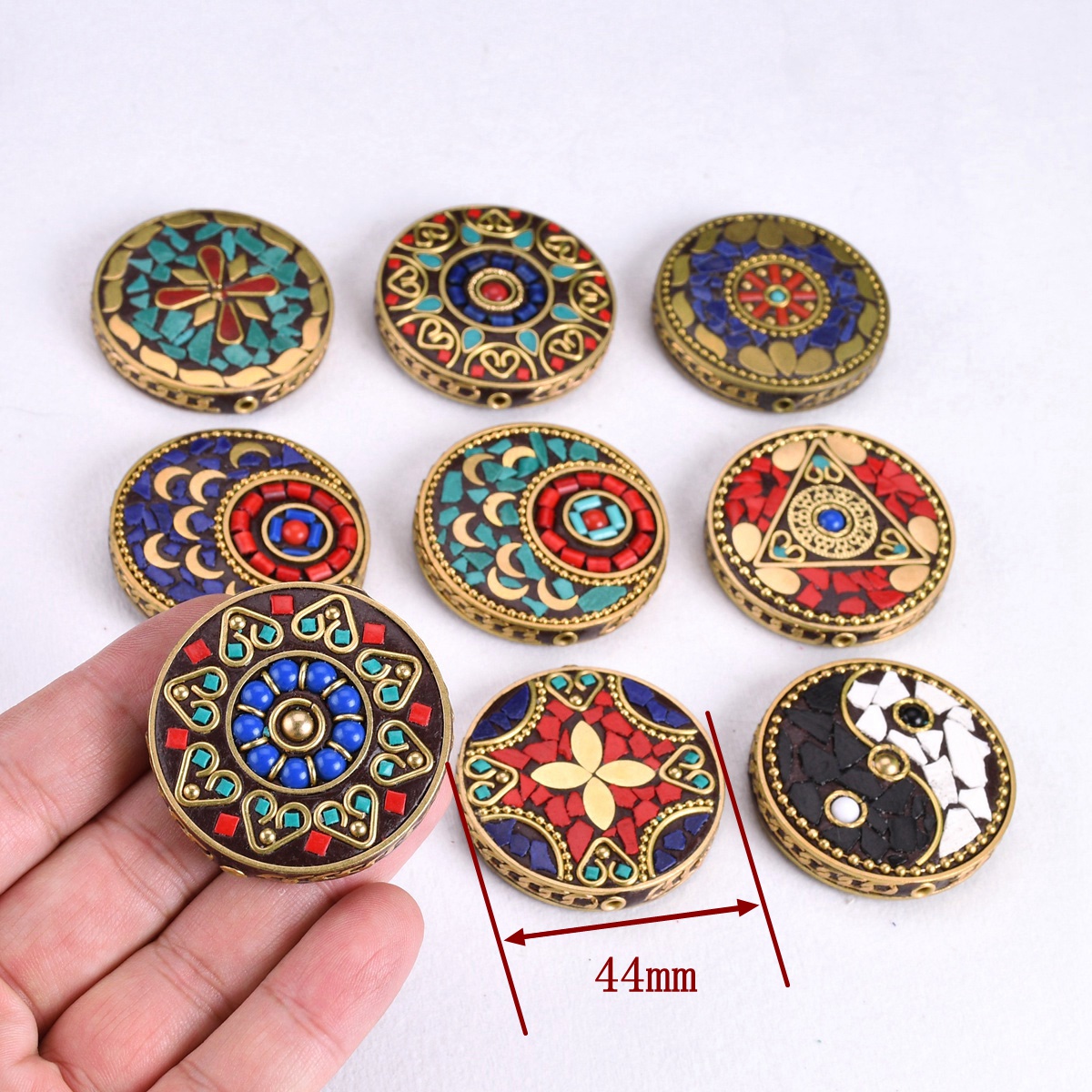 Nepalese Buddhist Handmade Fla - Jewelry Making In Clay avaliação e preço