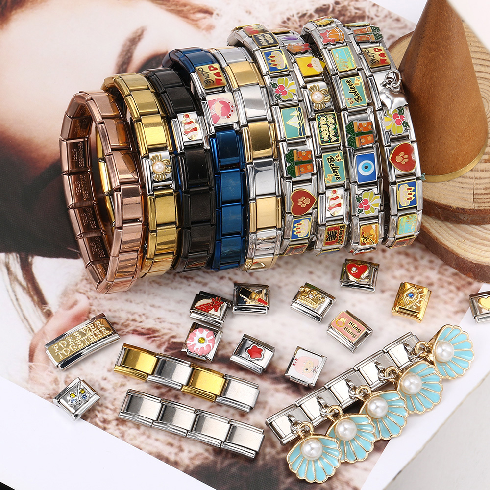1pc Y2K Italian Charm Bracelet - Jewelry Making In La avaliação e preço