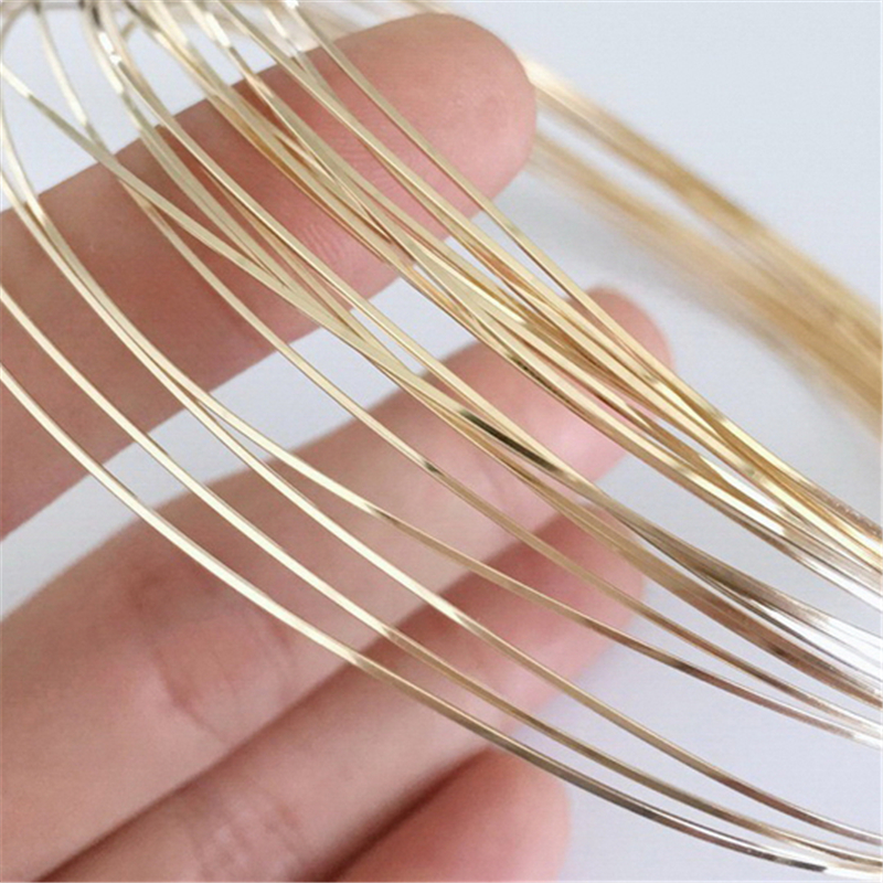 14K Gold Filled Square Wire On - Jewelry Making Gold Wire avaliação e preço