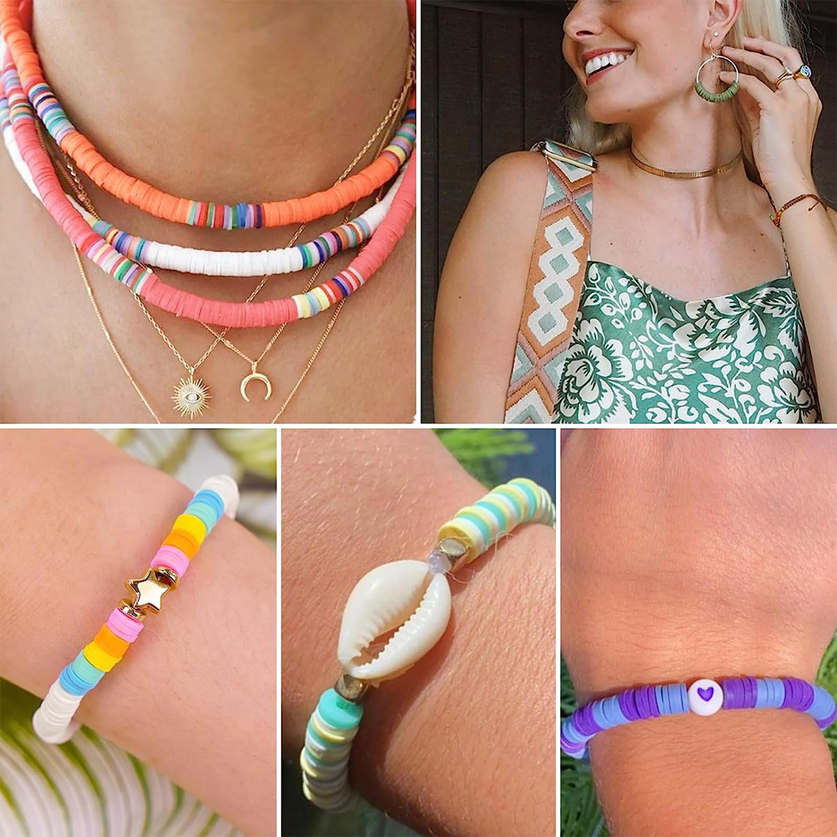 6000 Pcs 24 Colors Flat Round  - Jewelry Making In Clay avaliação e preço