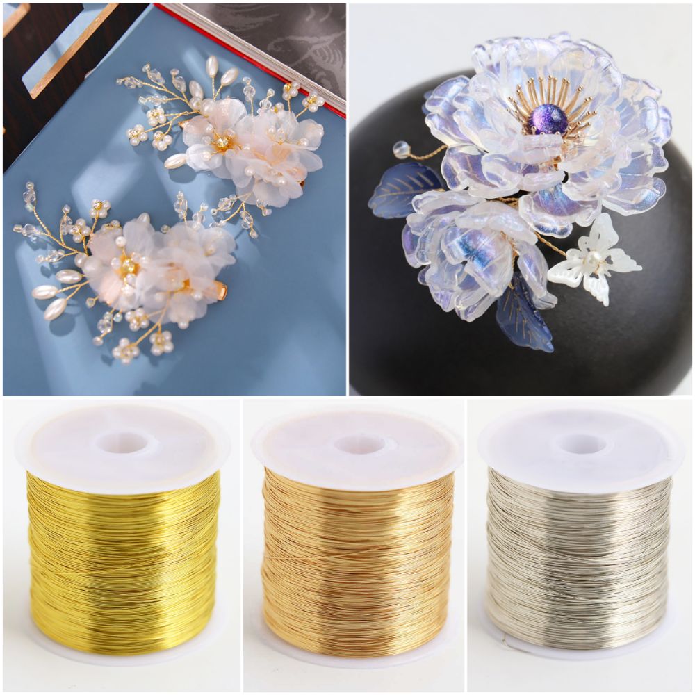100m/roll Gold Plated Color Pr - Jewelry Making Gold Wire avaliação e preço