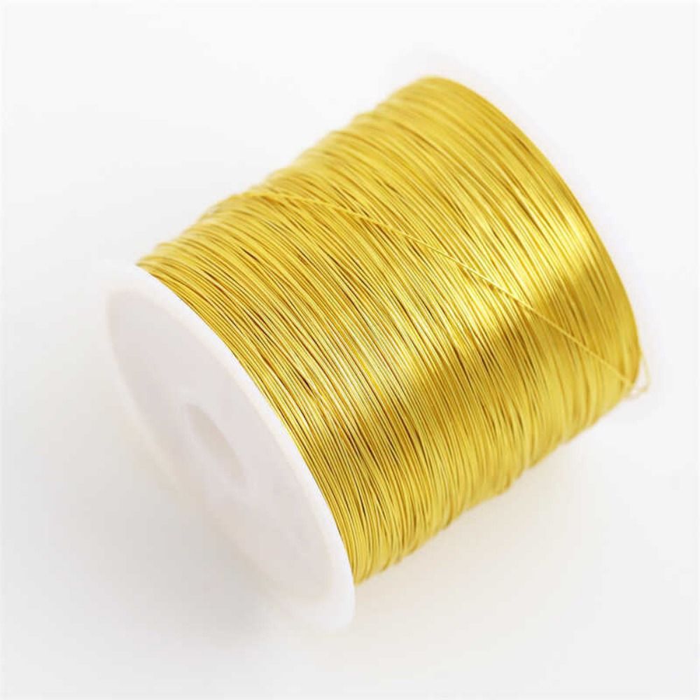 100m/roll Gold Plated Color Pr - Jewelry Making Gold Wire avaliação e preço