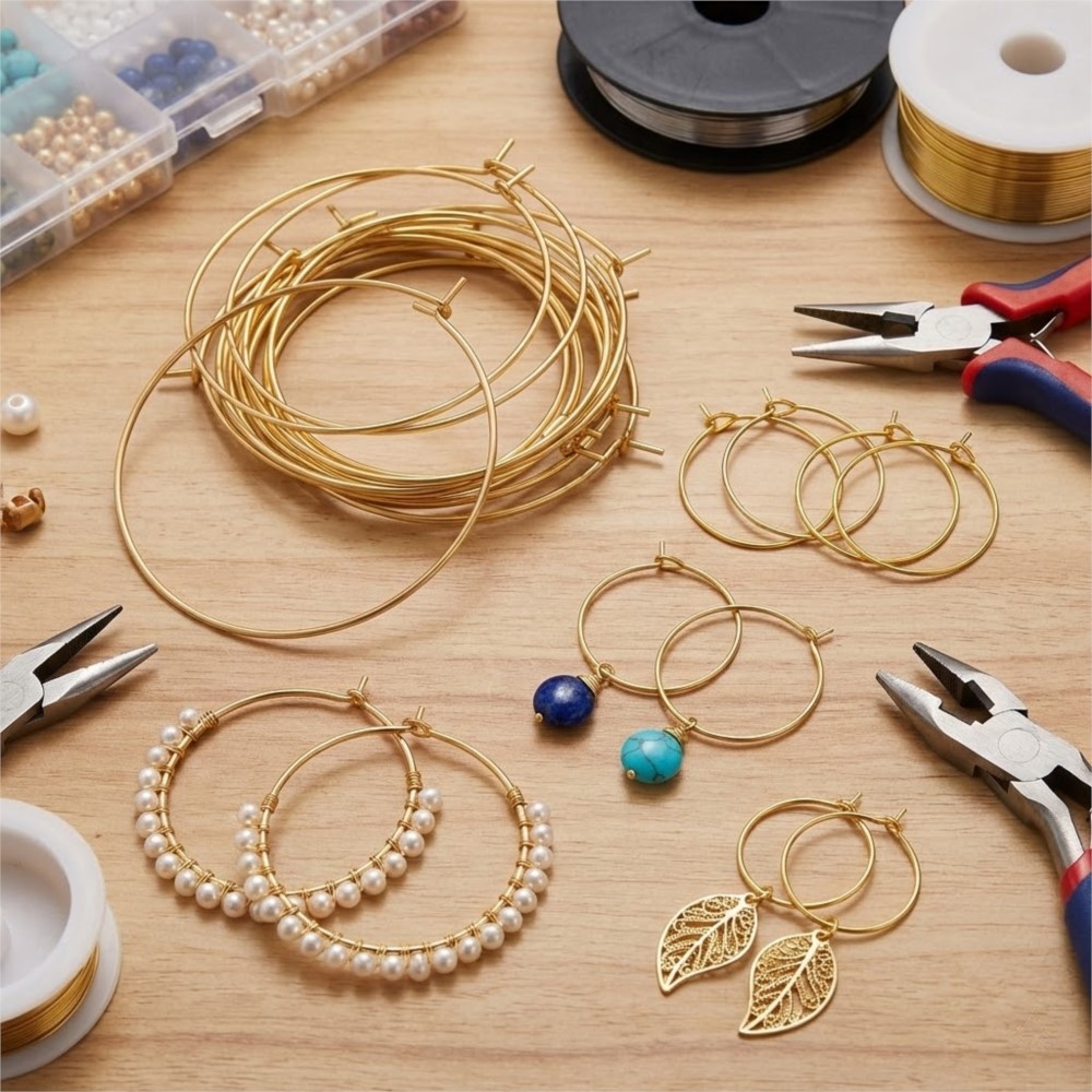 50Pcs 316 Stainless Steel 15 2 - Jewelry Making Gold Wire avaliação e preço