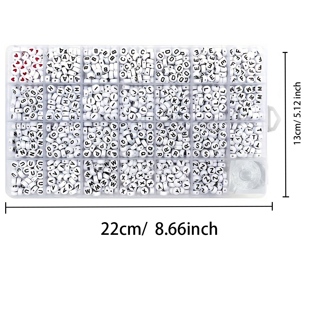 1300 4x7 round acrylic letter  - Jewelry Making Thread avaliação e preço