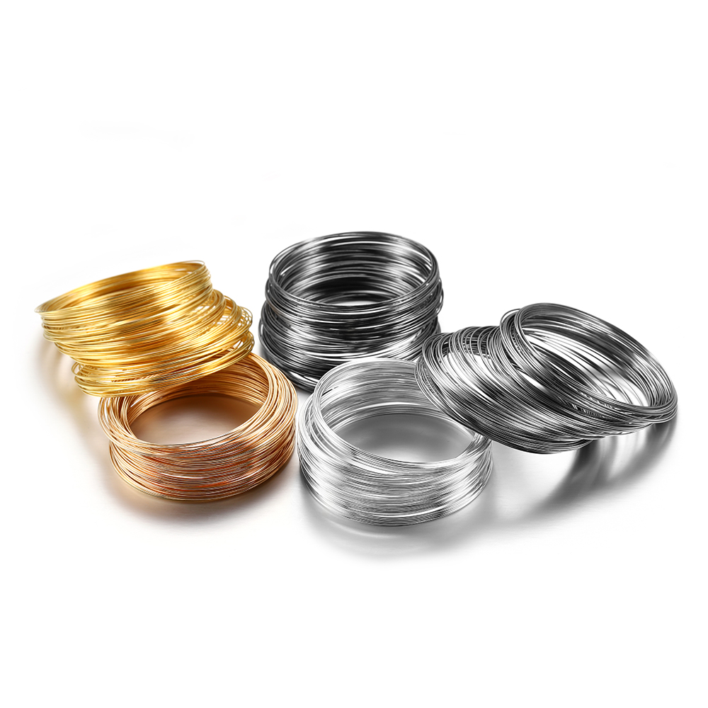 100 Loops/lot 0.6mm Silver Gol - Jewelry Making Thread avaliação e preço
