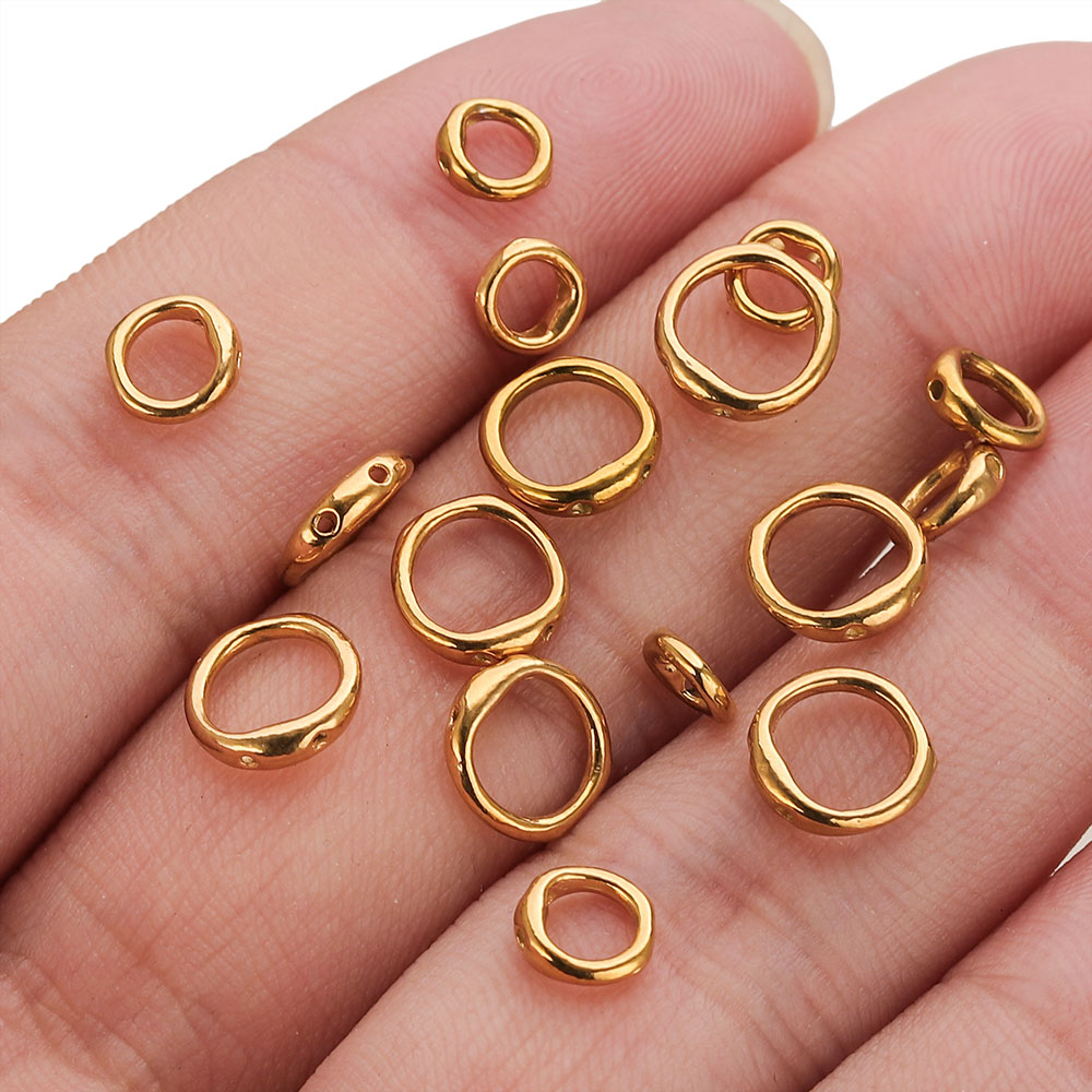 20pcs Stainless Steel Clasps E - Jewelry Making Gold Wire avaliação e preço