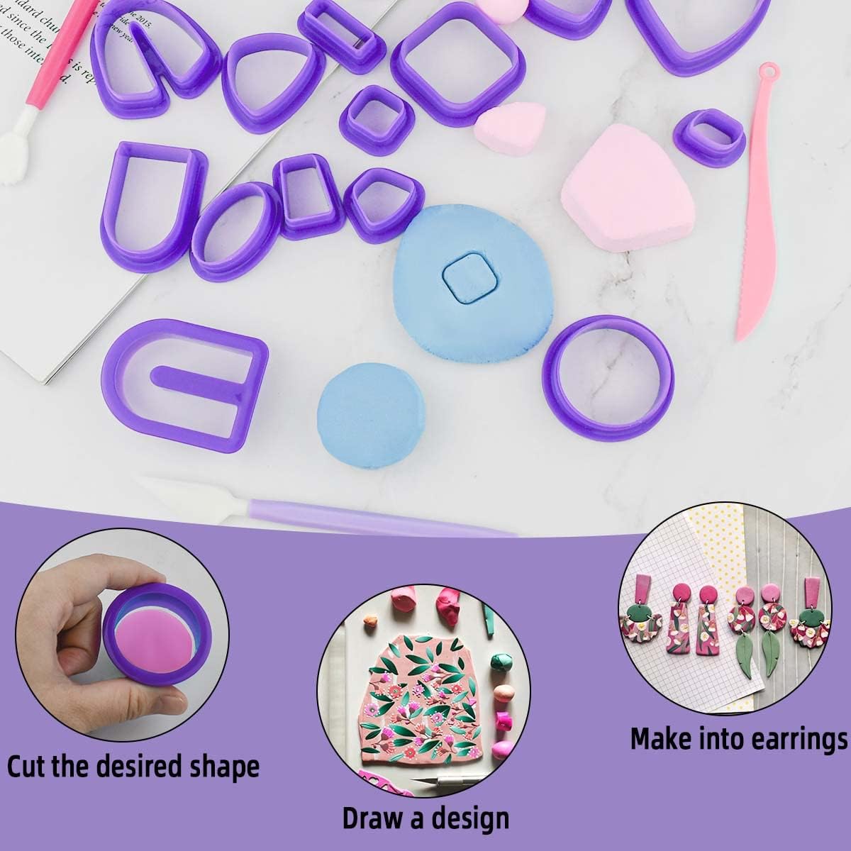 Polymer Clay Earring Making Ki - Jewelry Making In Clay avaliação e preço