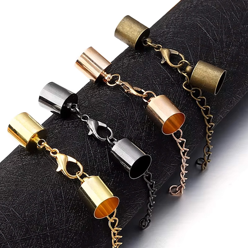 10Sets Leather Cord End Caps W - Jewelry Making Hardware avaliação e preço