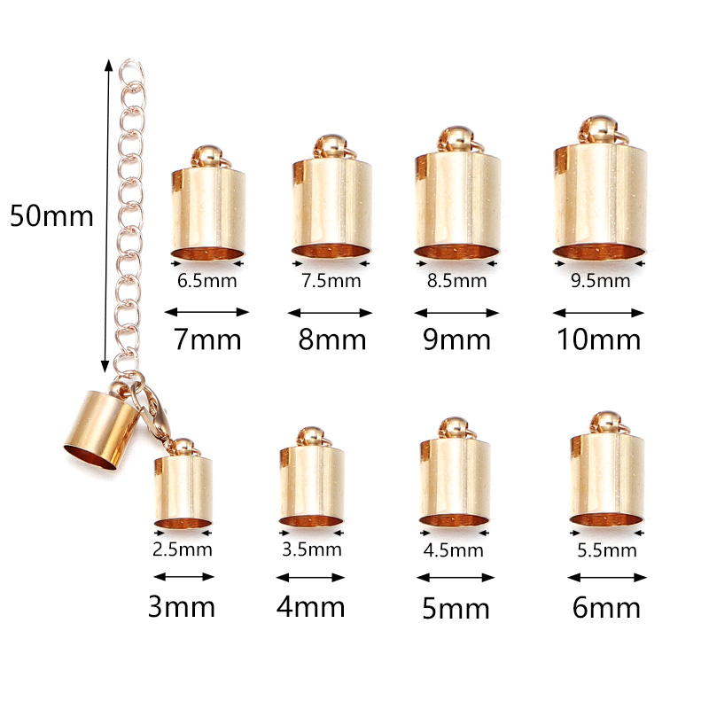 10Sets Leather Cord End Caps W - Jewelry Making Hardware avaliação e preço