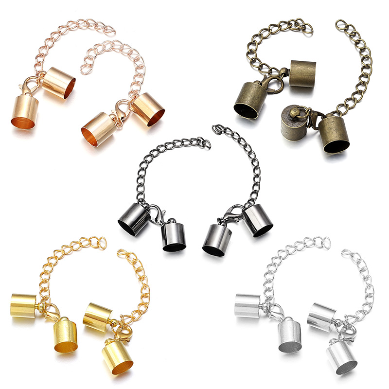 10Sets Leather Cord End Caps W - Jewelry Making Hardware avaliação e preço