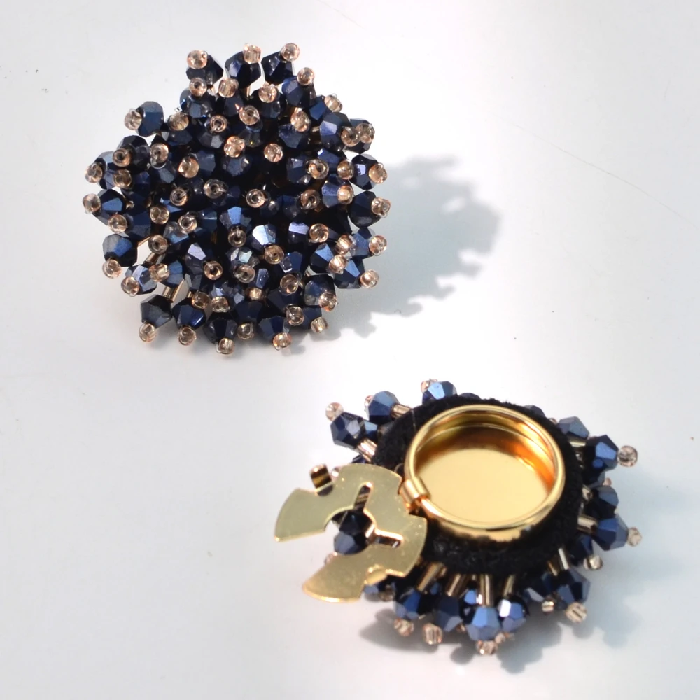 2PCS Elegant Button Covers Han - Jewelry Making Parts avaliação e preço