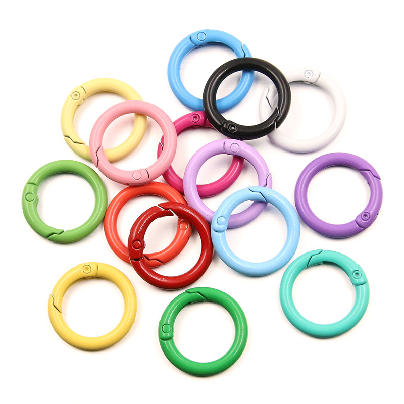 5-20pcs Colorful Spring O Ring - Jewelry Making Hardware avaliação e preço