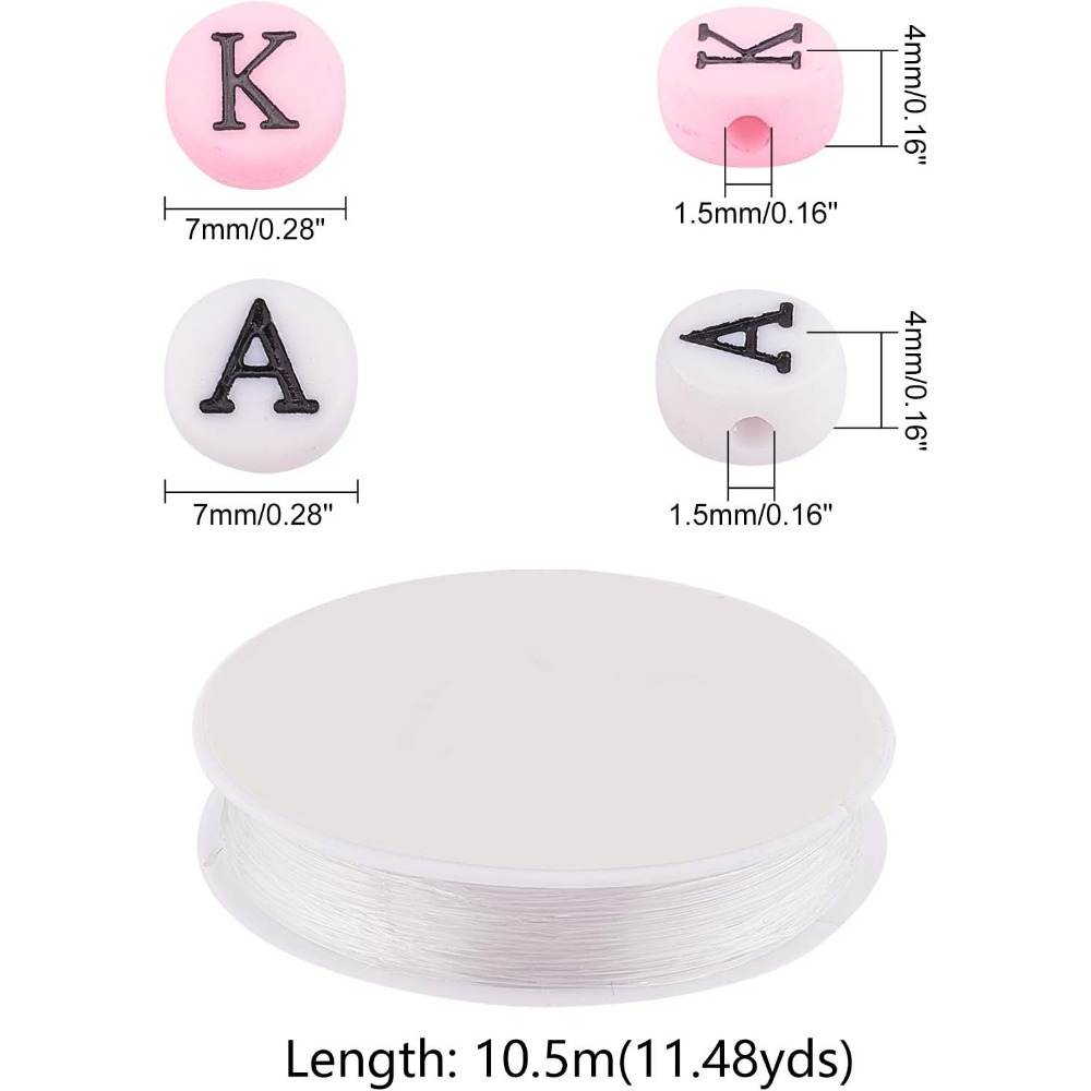 Greek Alphabet Bead Stretch Br - Jewelry Making Thread avaliação e preço