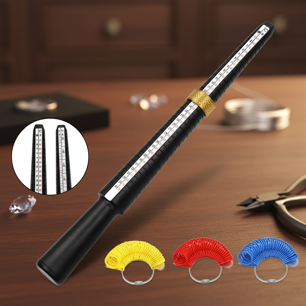Ring Measuring Tool Plastic Si - Jewelry Making Uk avaliação e preço