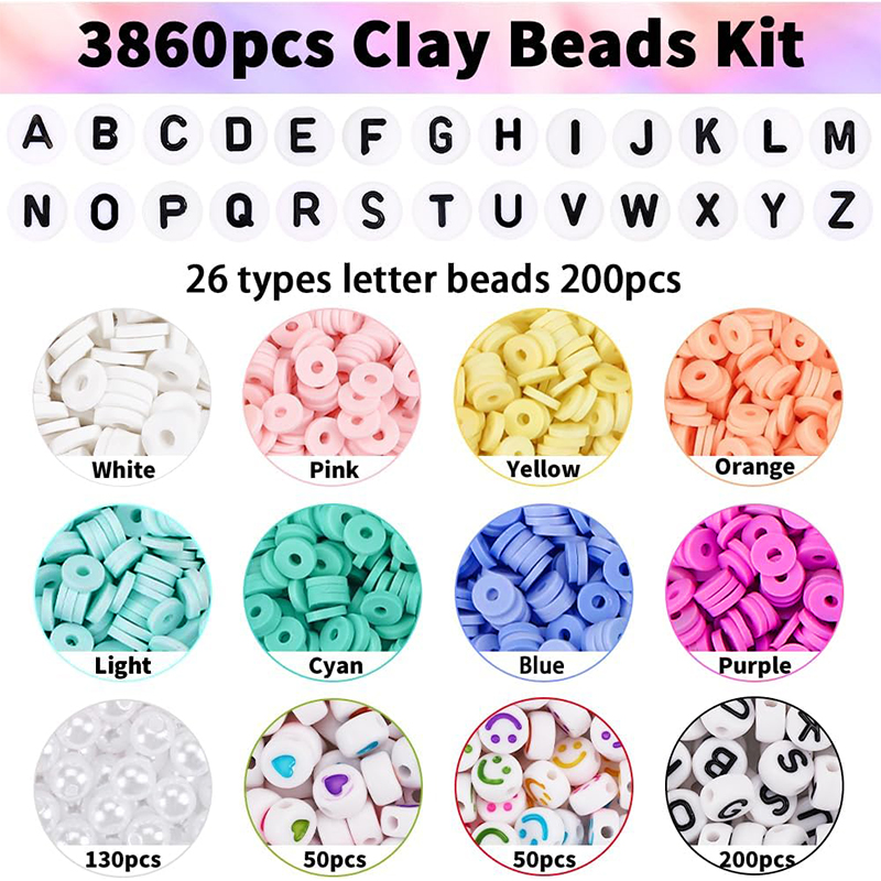 Clay Beads Bracelet Making Kit - Jewelry Making In Clay avaliação e preço