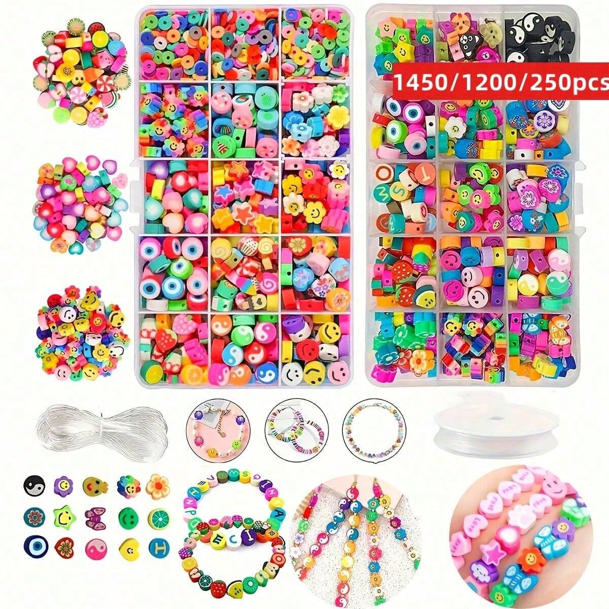 1450/1200/250pcs Polymer Clay  - Jewelry Making Thread avaliação e preço