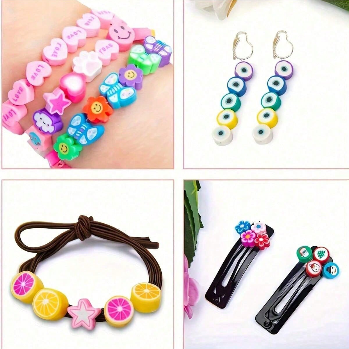 1450/1200/250pcs Polymer Clay  - Jewelry Making Thread avaliação e preço