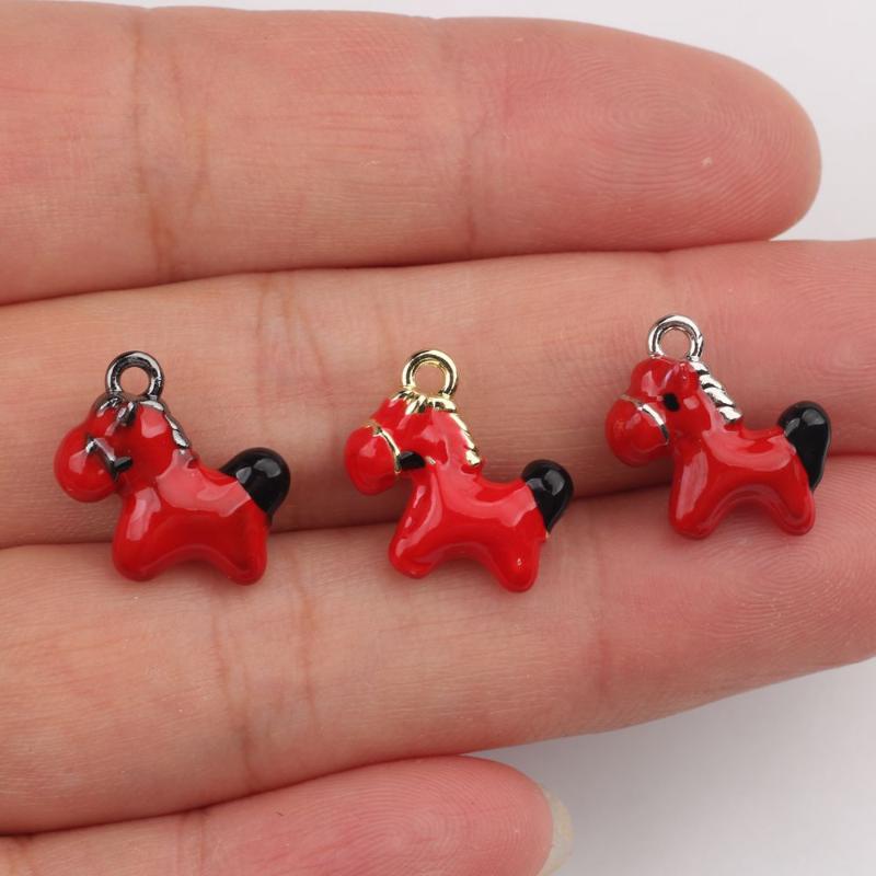 [HF][LA]2Pcs Zinc Alloy Horse  - Jewelry Making In La avaliação e preço