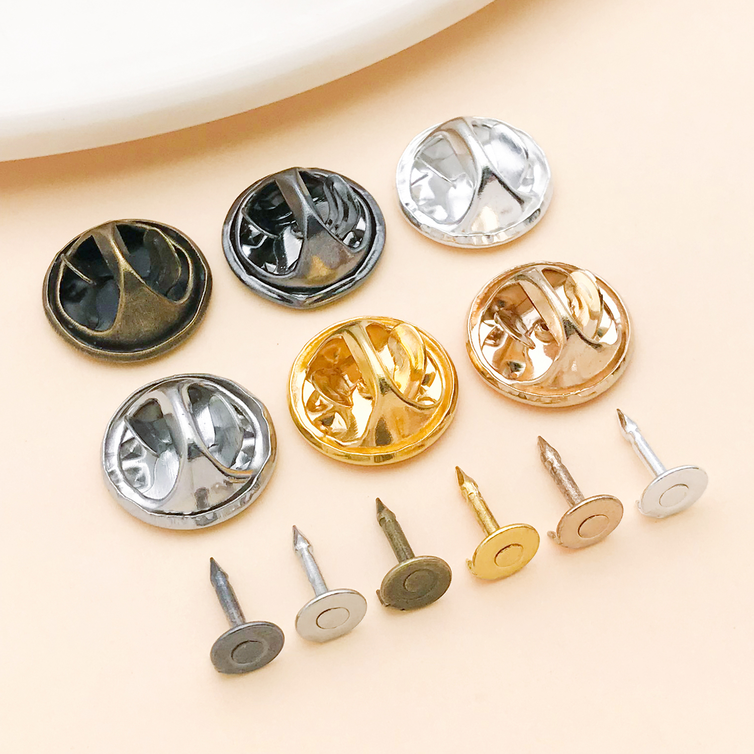 50pcs 8mm 11mm Pin+ Back Stabb - Jewelry Making Hardware avaliação e preço