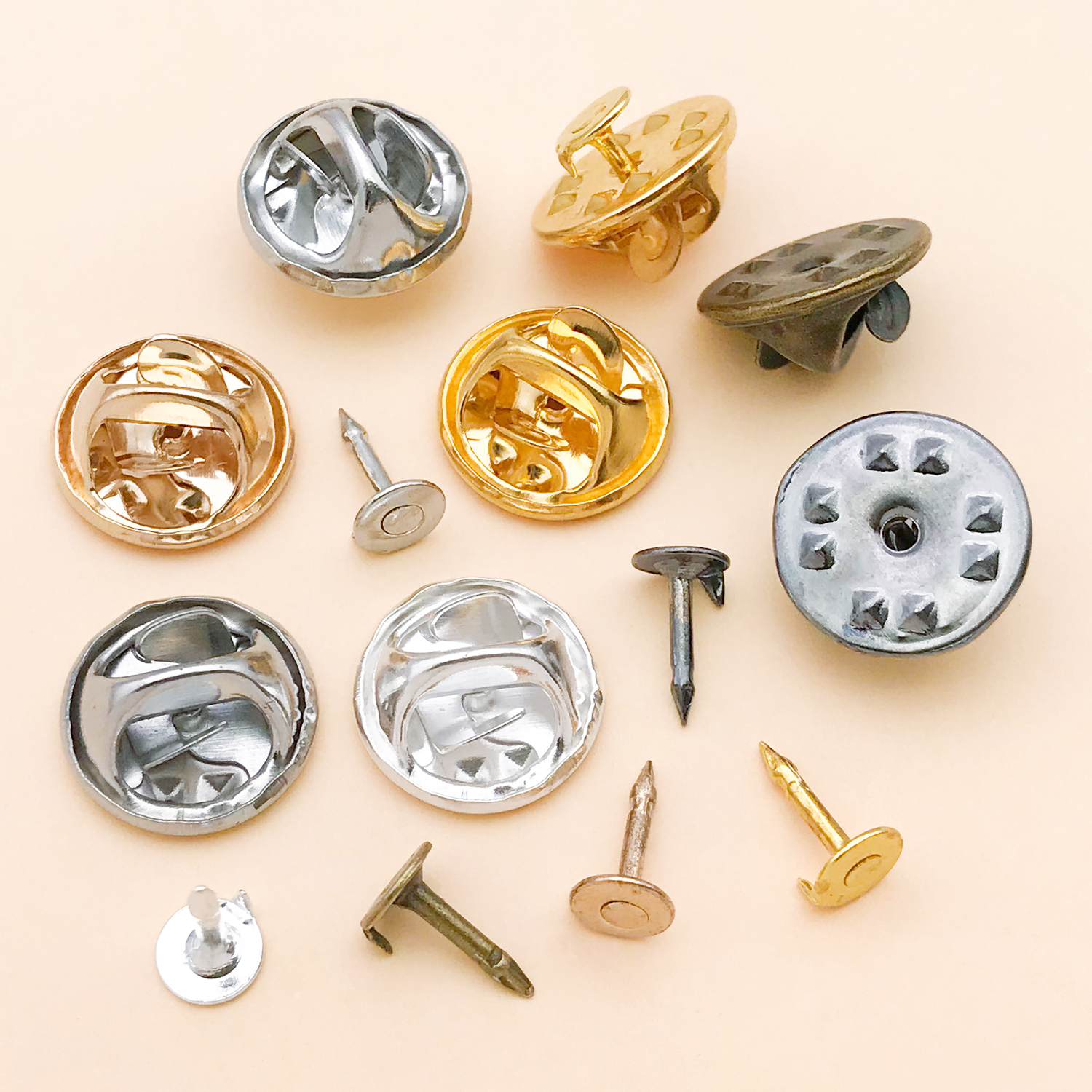 50pcs 8mm 11mm Pin+ Back Stabb - Jewelry Making Hardware avaliação e preço