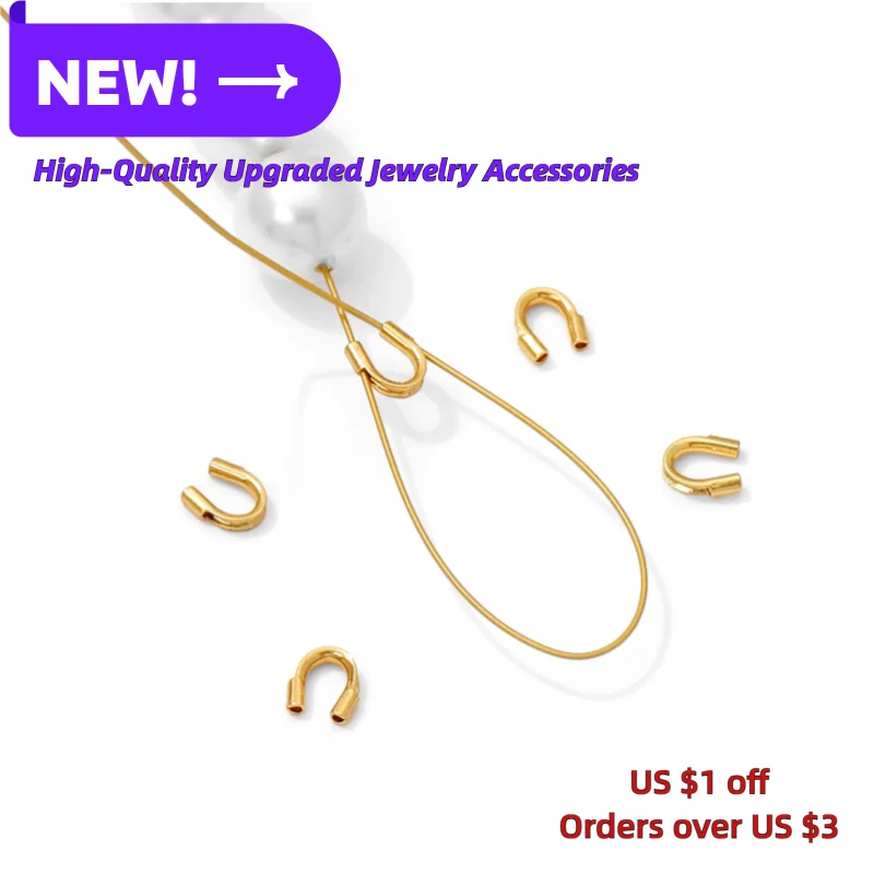 18K Gold Plated Protective End - Jewelry Making Gold Wire avaliação e preço