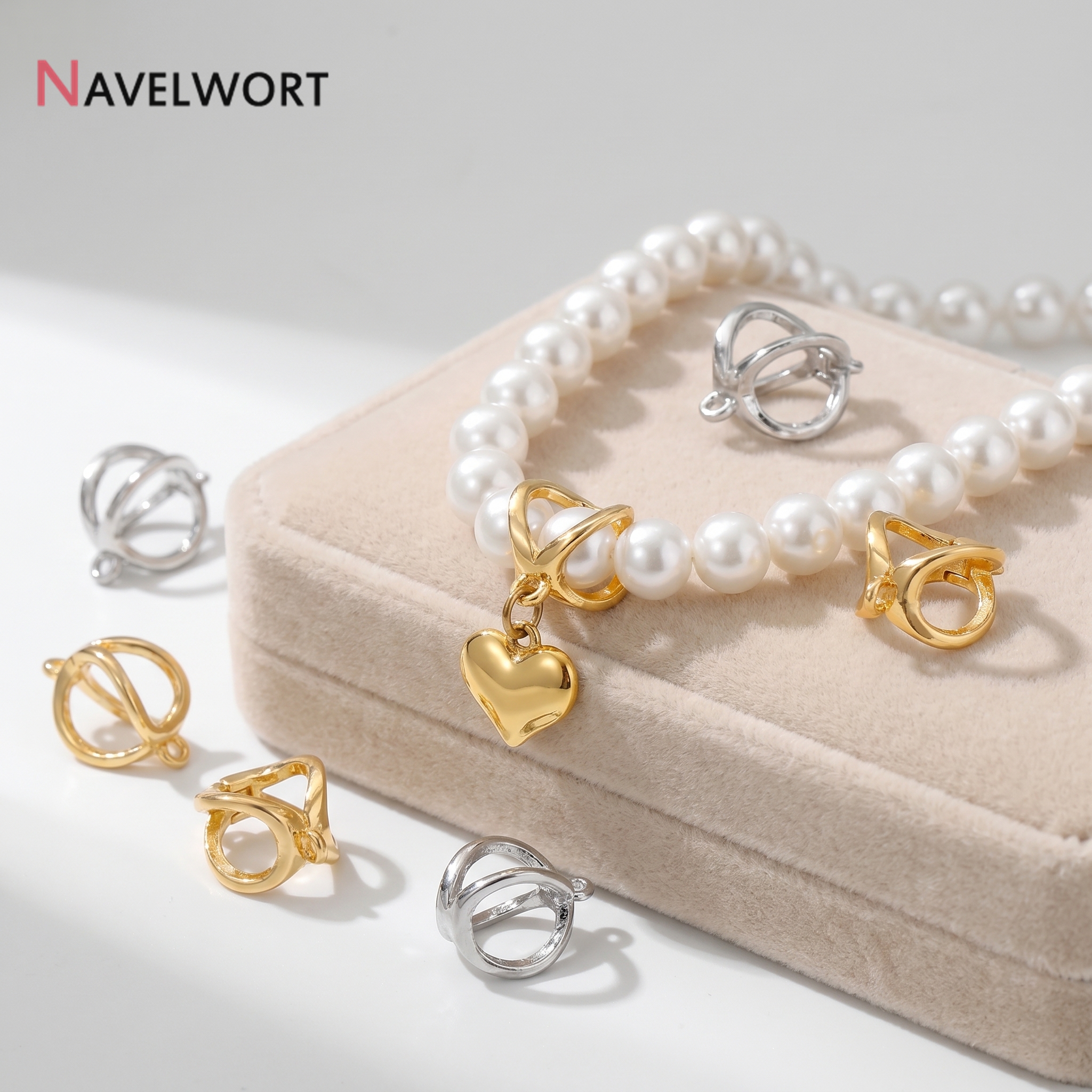 14K Gold Plated Brass Metal Ho - Jewelry Making Hardware avaliação e preço