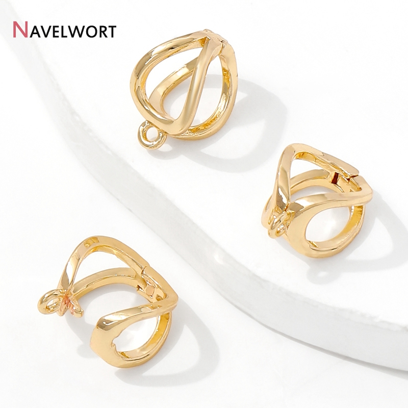 14K Gold Plated Brass Metal Ho - Jewelry Making Hardware avaliação e preço