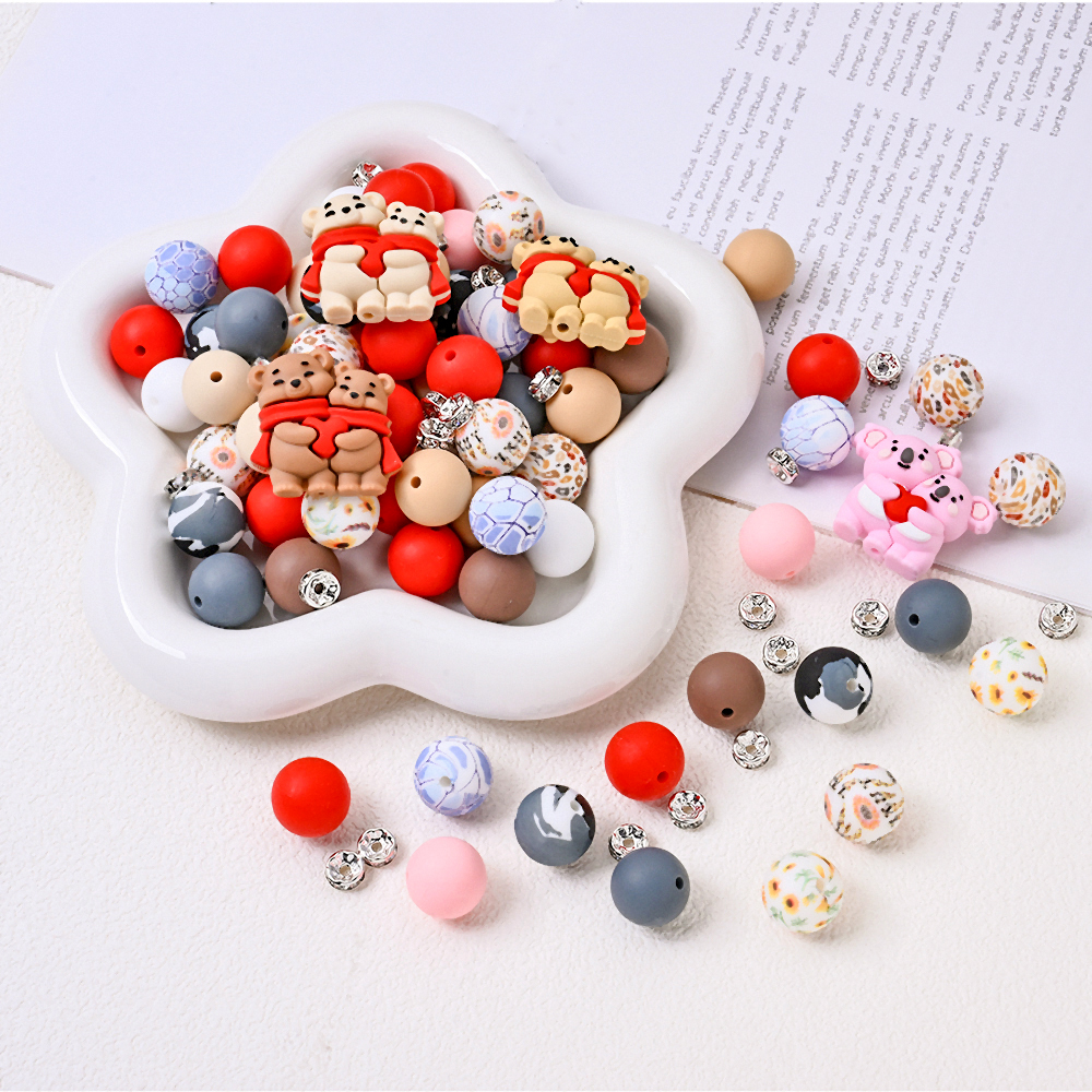 15/75Pcs Animals Silicone Bead - Jewelry Making For Dummies avaliação e preço