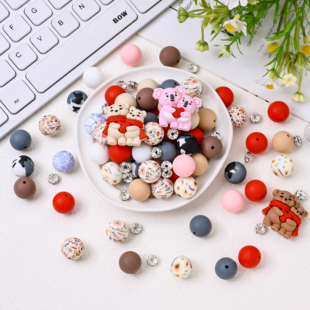 15/75Pcs Animals Silicone Bead - Jewelry Making For Dummies avaliação e preço