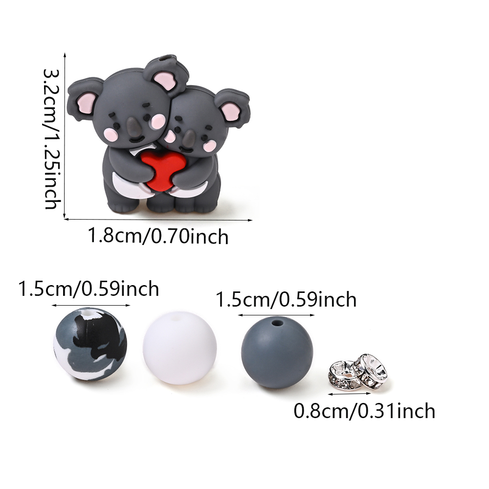 15/75Pcs Animals Silicone Bead - Jewelry Making For Dummies avaliação e preço