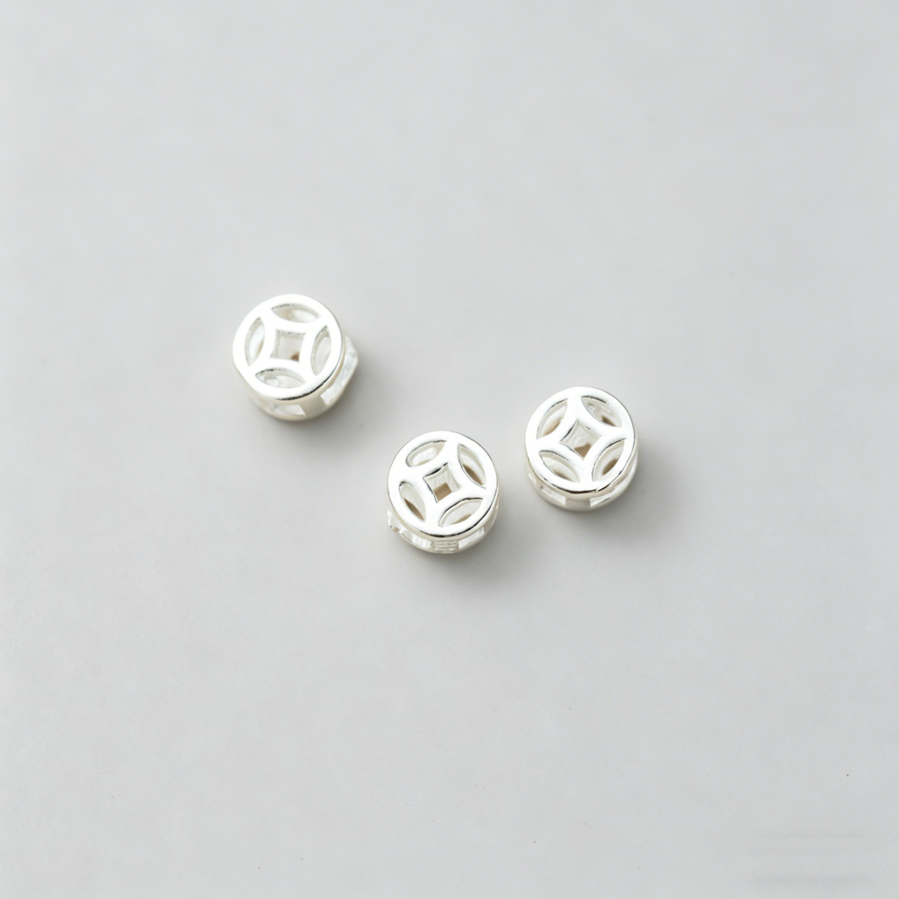 10pcs/pack 925 Silver Coin Spa - Jewelry Making In La avaliação e preço