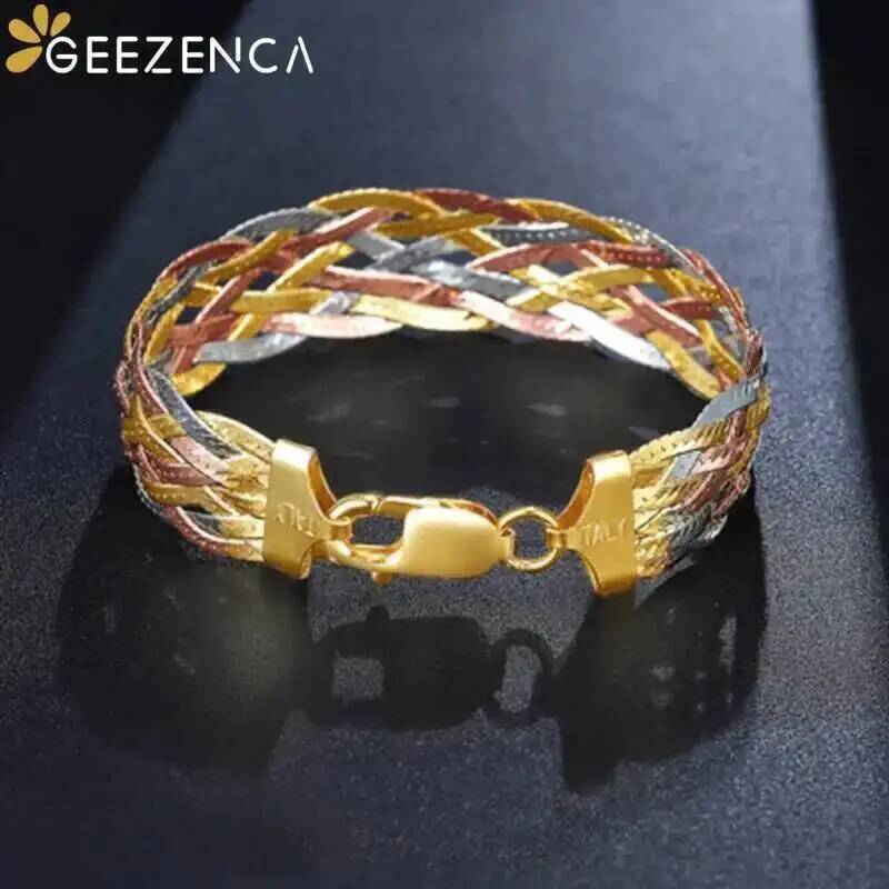 Real 925 Sterling Silver Three - Jewelry Making Gold Wire avaliação e preço