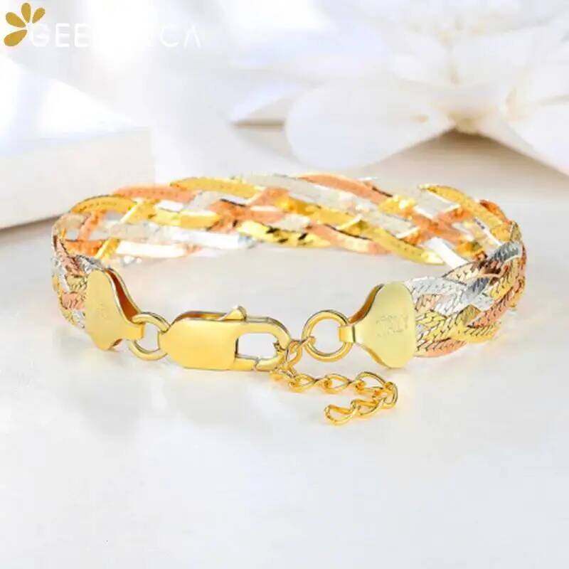 Real 925 Sterling Silver Three - Jewelry Making Gold Wire avaliação e preço