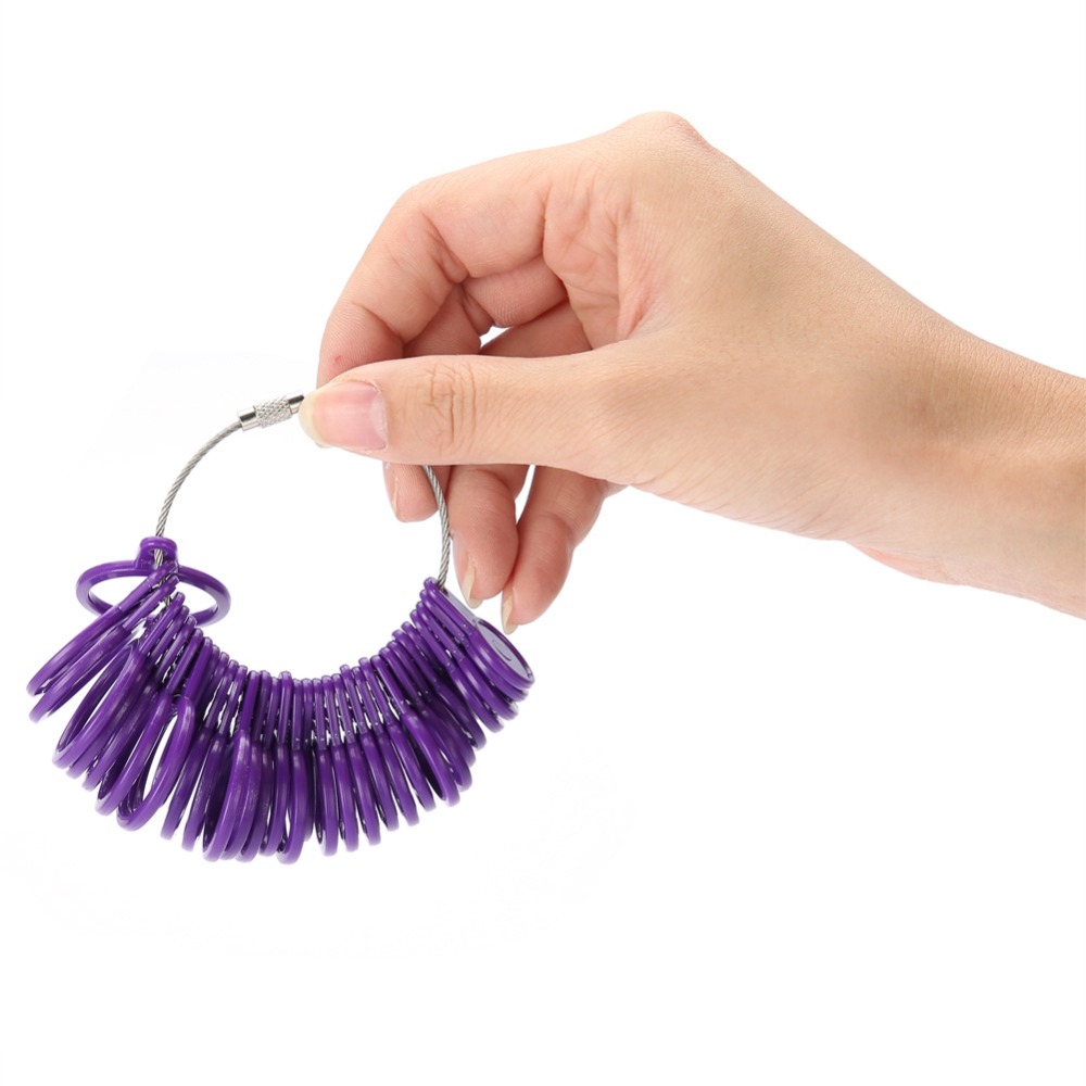 2Pcs Durable Plastic Ring Size - Jewelry Making Uk avaliação e preço
