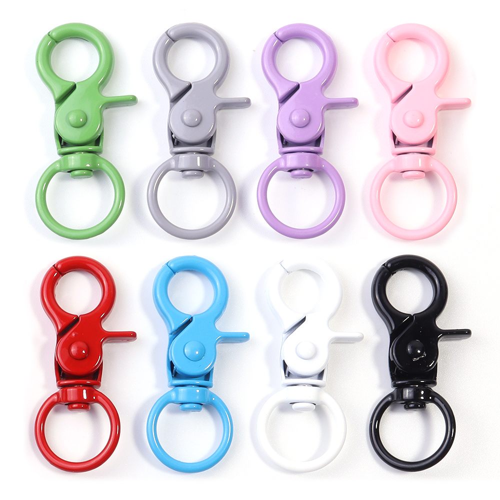 5Pcs/Lot Colorful Swivel Lobst - Jewelry Making Hardware avaliação e preço