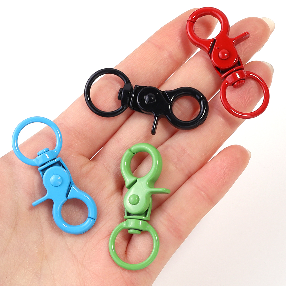 5Pcs/Lot Colorful Swivel Lobst - Jewelry Making Hardware avaliação e preço