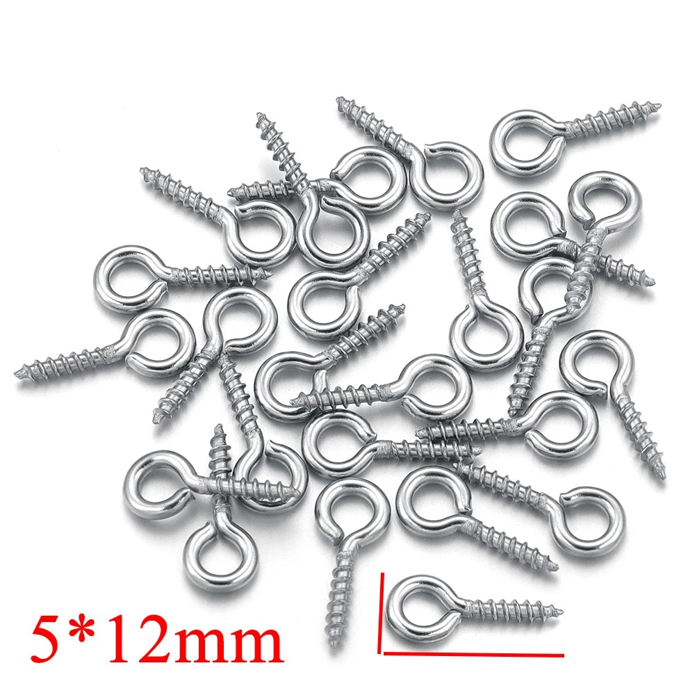 100pcs/lot Stainless Steel Min - Jewelry Making Thread avaliação e preço