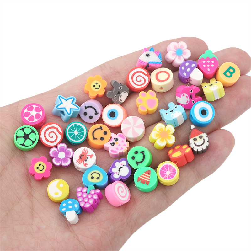 100Pcs Random Style Polymer Cl - Jewelry Making In Clay avaliação e preço
