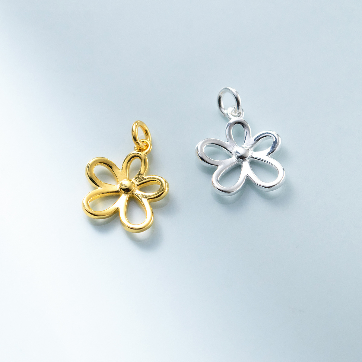 925 Sterling Silver Hollow Flo - Jewelry Making In La avaliação e preço